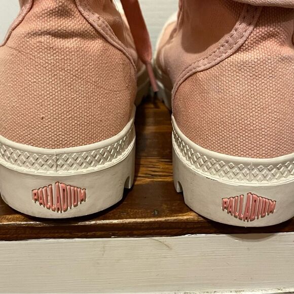 PALLADIUM Women’s Baggy Foldover Lace-up Boot Rose Brick Pink Size 4.5 - Picture 10 of 13